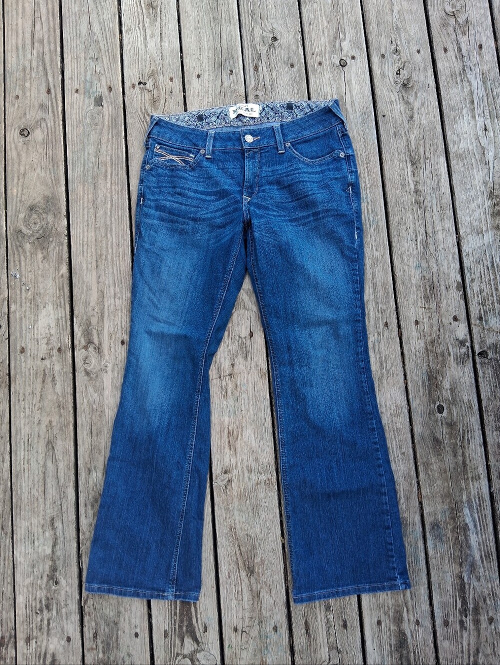Ariat Real Denim Jeans Mid Rise Bootcut 32R